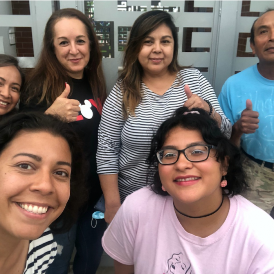 Group of smiling people