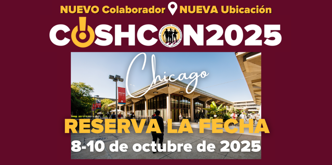 Reserva la fecha para COSHCON 2025, 8 a 10 de octubre, foto del campus de la UIC en el fondo